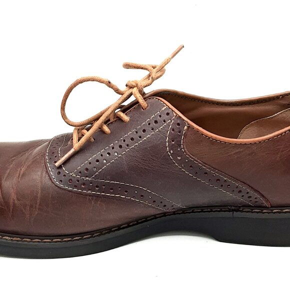 GH Bass & Co Men's BASS Drew Size 11.5 medium, Small worn spot on back Left Shoe - Picture 6 of 10